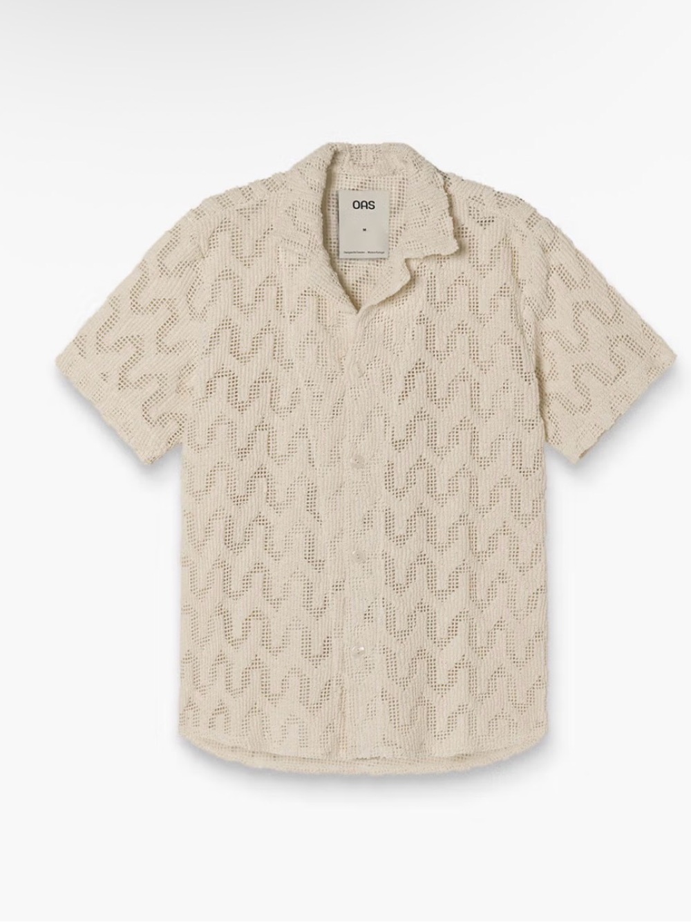 OAS Atlas Cuba crochet Shirt Top Men’s Medium